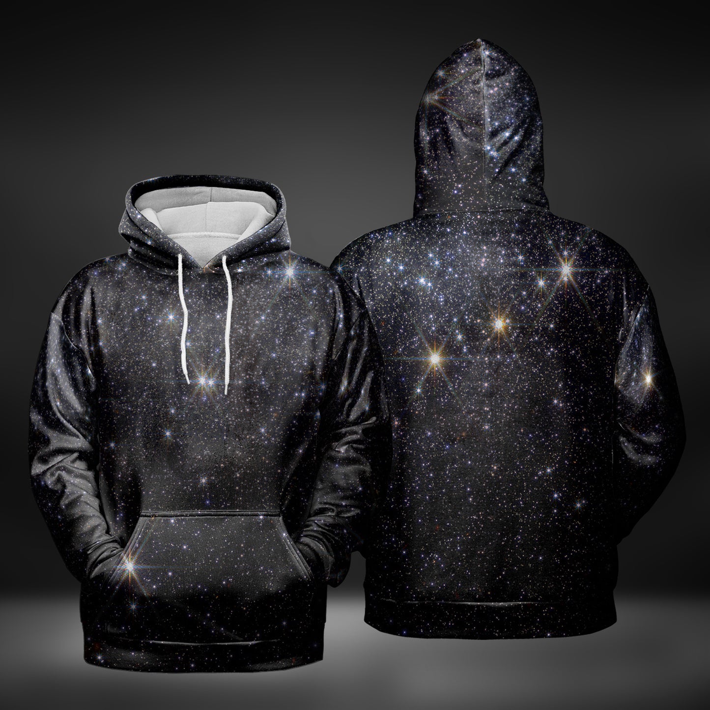JWST Messier 92 Star Field Pull-Over Hoodie