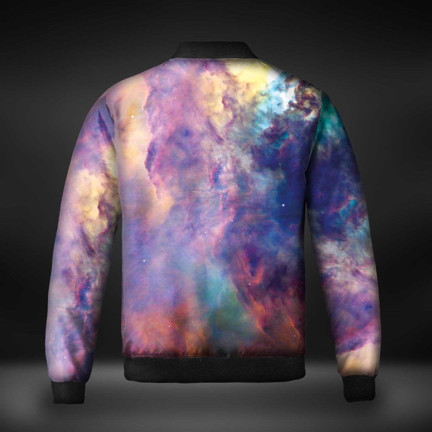 JWST Pastel Nebula Quilted Bomber Jacket (Version B)