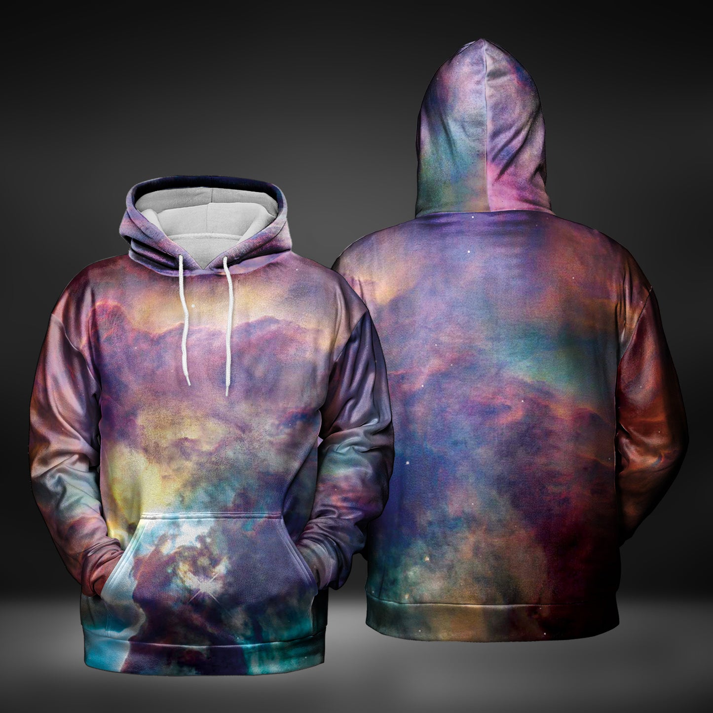 JWST Pastel Nebula Pull-Over Hoodie (Version A)