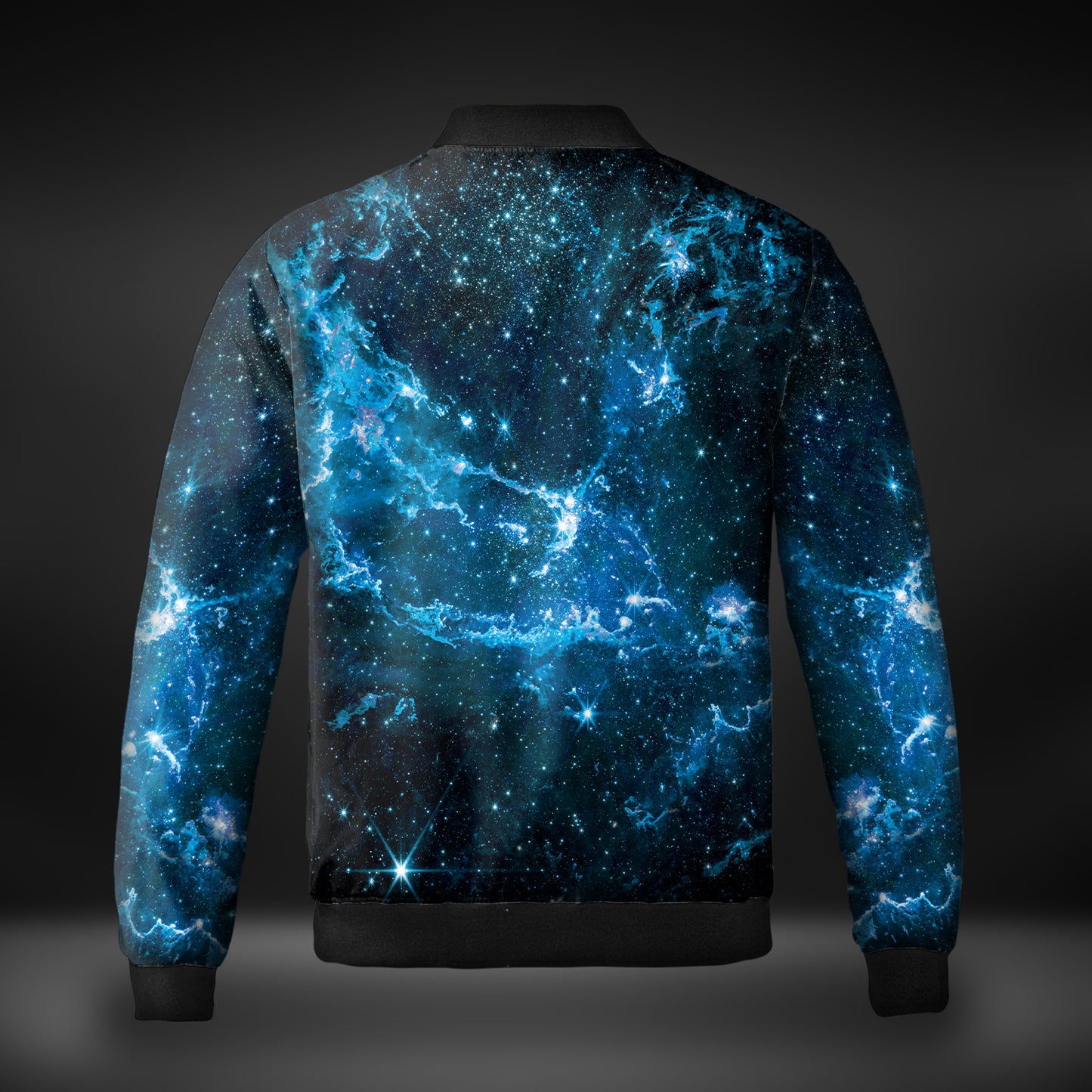 JWST Phoenix Galaxy NGC346 Windbreaker Bomber Jacket (Blue)