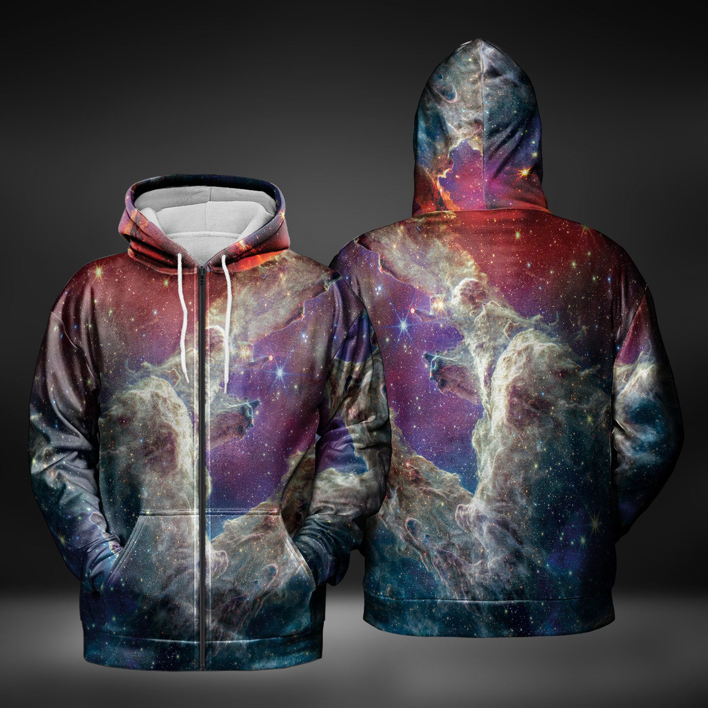 JWST Pillars Of Creation Composite Zip-Up Hoodie