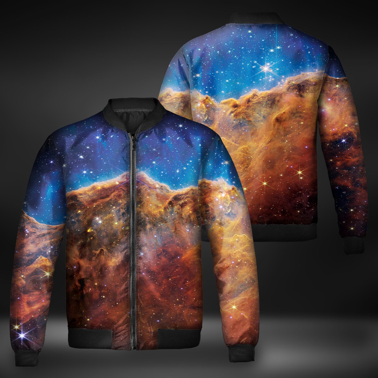 JWST Cosmic Cliffs Windbreaker Bomber Jacket