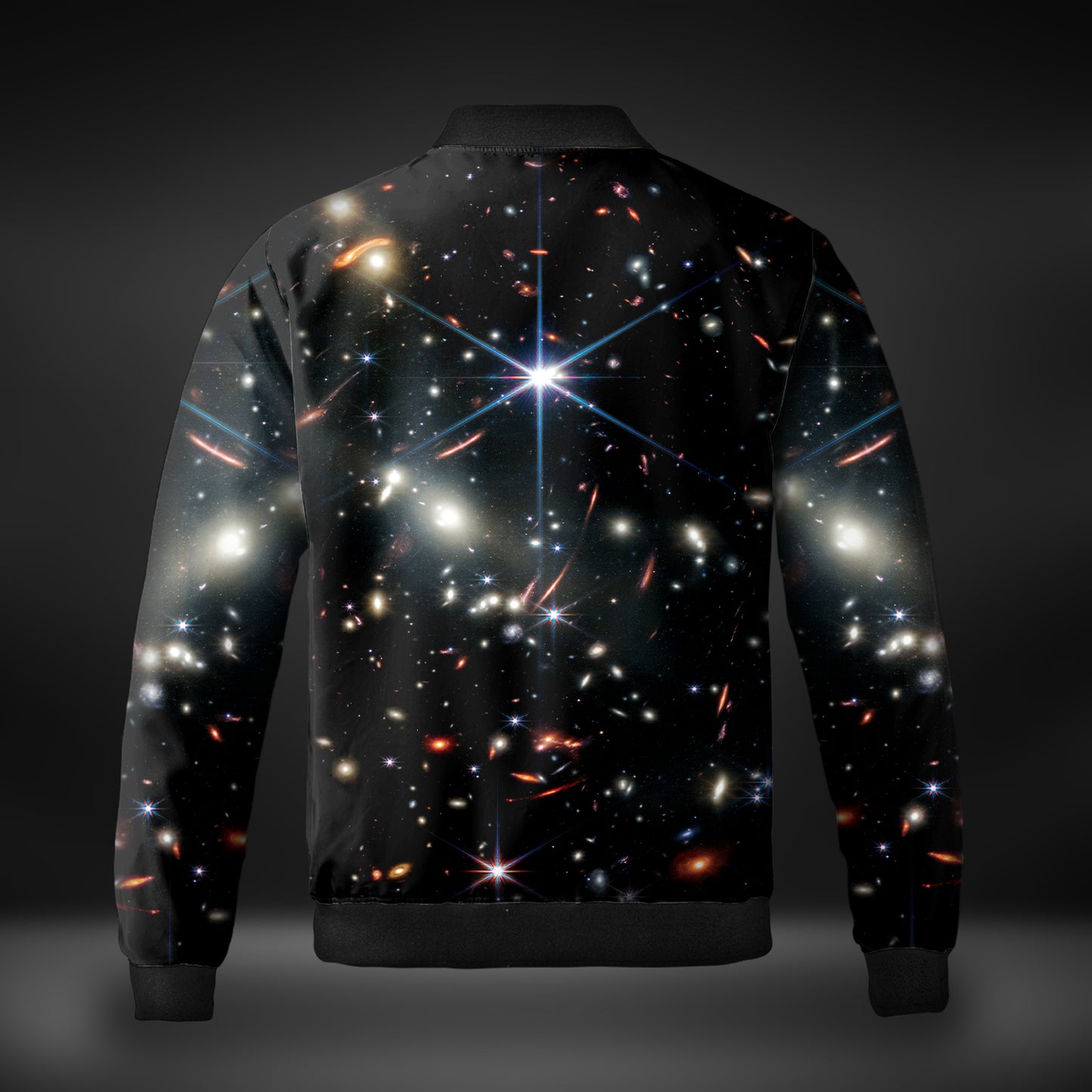 JWST First Image Deep Field Quilted Bomber Jacket