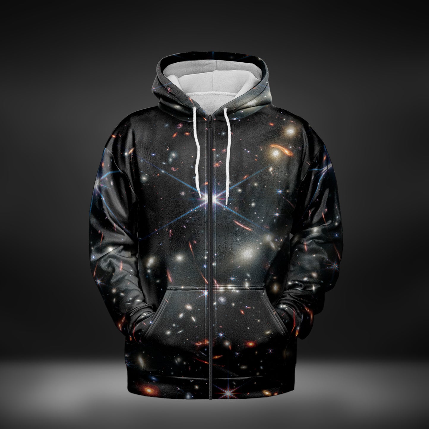 JWST First Image Deep Field Zip-Up Hoodie