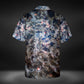 JWST Infrared Spiral Galaxy Button-Up Shirt (Muted)