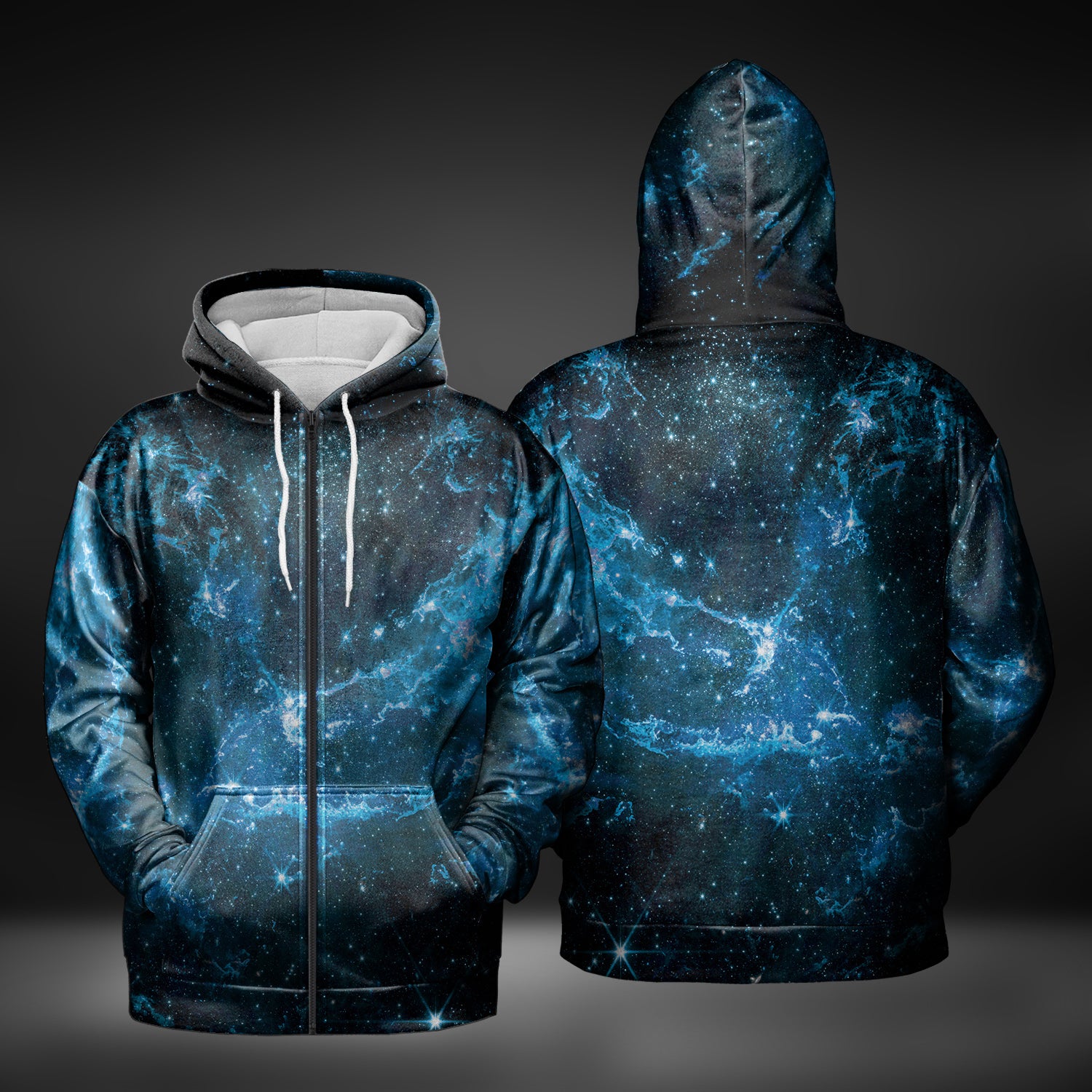 Galaxy zip best sale up hoodie