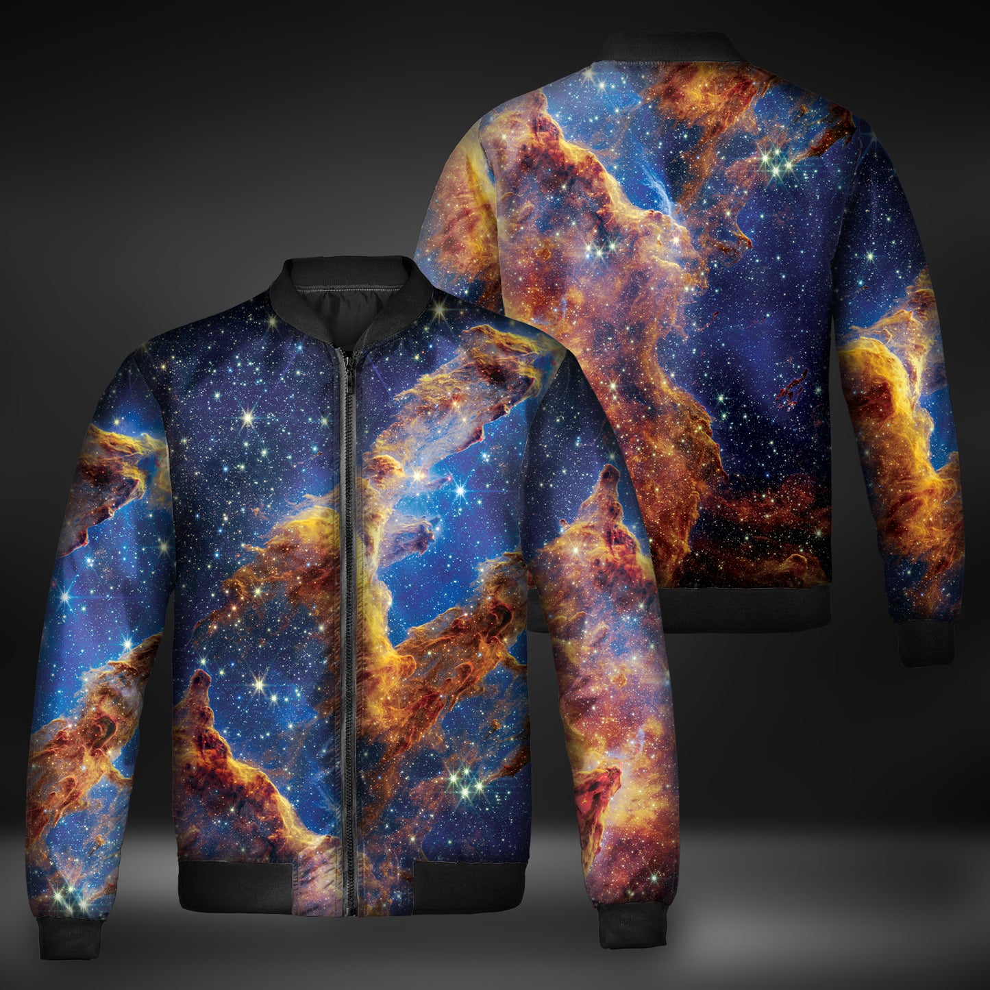 JWST Pillars Of Creation Quilted Bomber Jacket