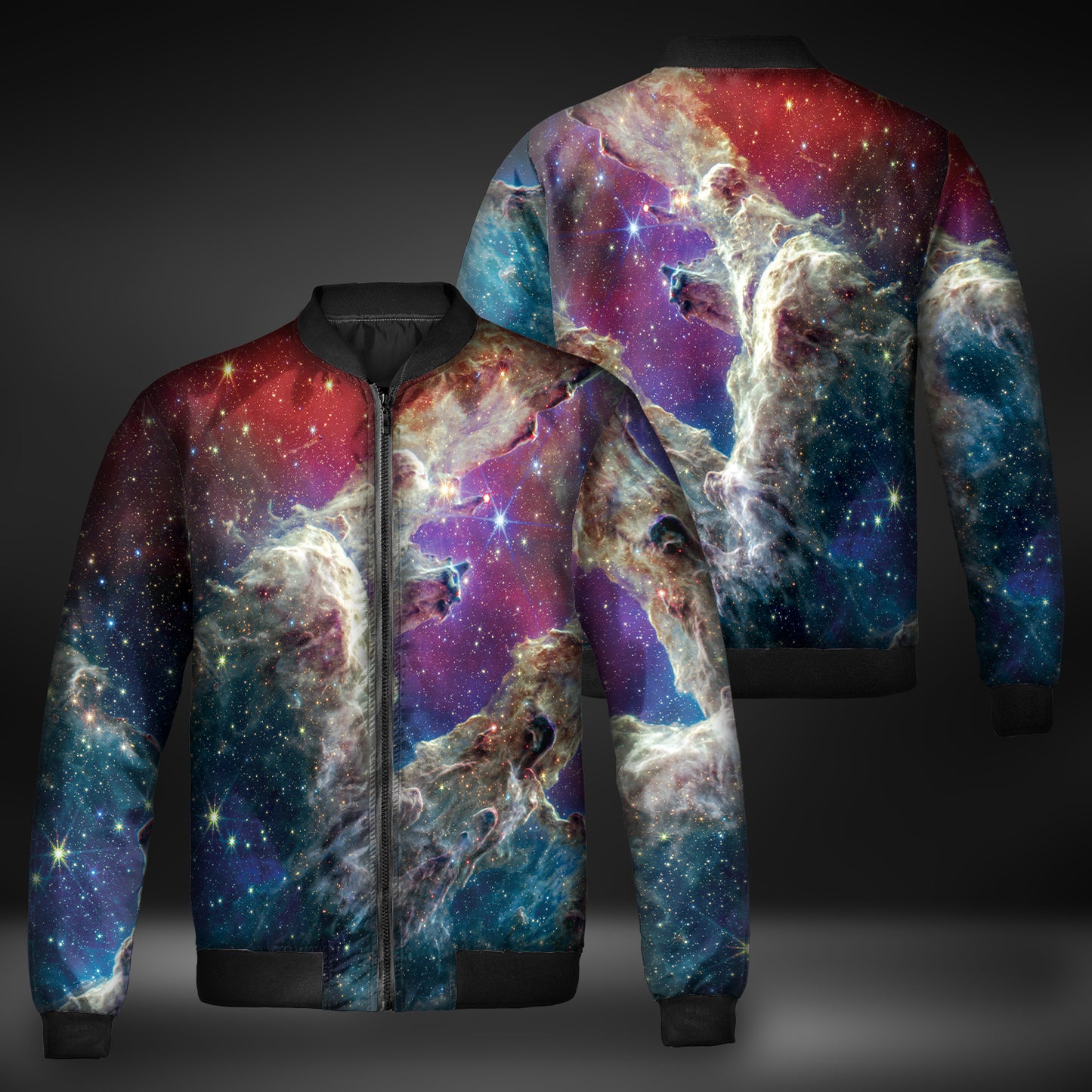 JWST Pillars Of Creation Composite Quilted Bomber Jacket