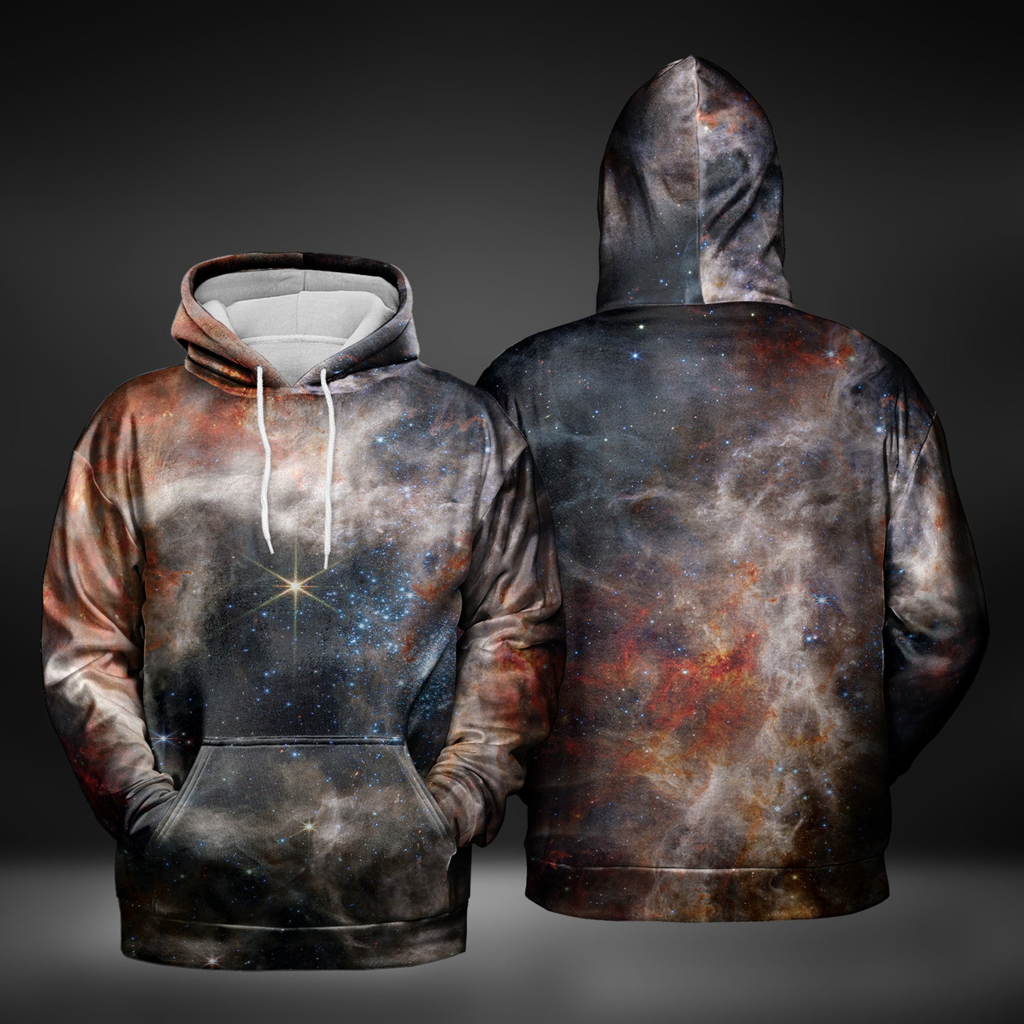 JWST Tarantula Nebula Pull-Over Hoodie