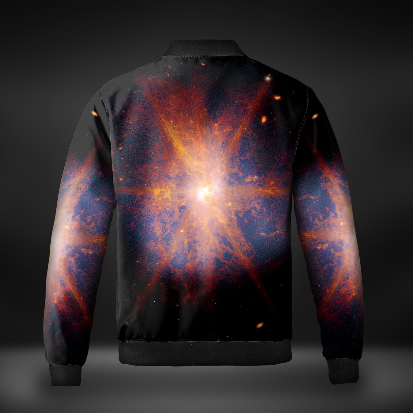 JWST Merging Ultraluminous Infrared Galaxy Quilted Bomber Jacket